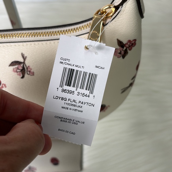 NWT💃Coach Payton Hobo Bag With Ladybug Floral Print Purse Bag - Picture 5 of 10